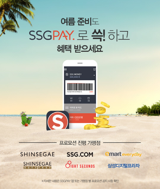 신세계아이앤씨가 간편결제 서비스 'SSG페이' 고객 프로모션을 진행한다. 신세계아이앤씨 제공